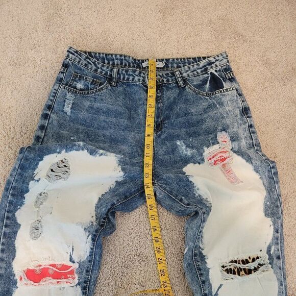 Misslook denim size 2xl  with whiteness and raggedness.‎ - Picture 9 of 11